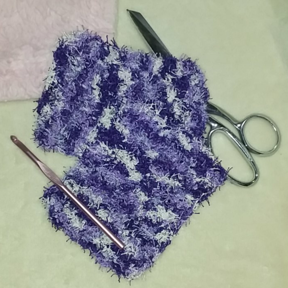Crochet Dishcloths Purple